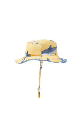 Sunrise Shark Reversible Bucket Hat